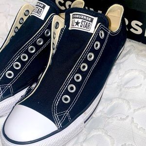 Black & White Converse Chuck Taylor All Star Slip Sneakers Unisex NEW IN BOX